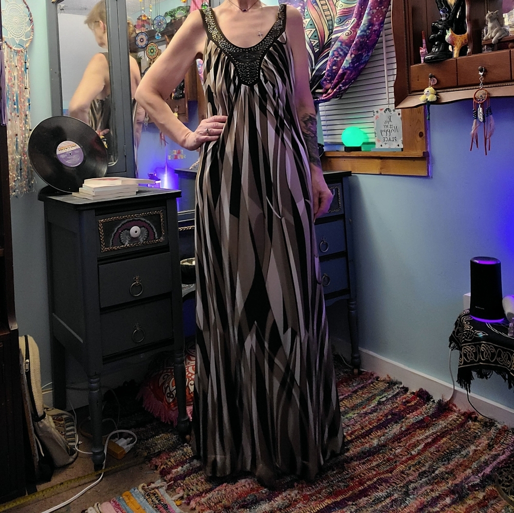 New York & Company Sleeveless  Maxi Sundress